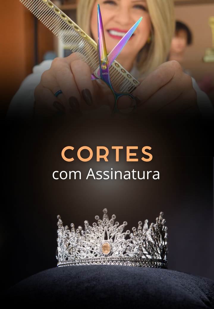 Crie cortes exclusivos que valorizam o rosto e o estilo de cada cliente — quem se sente única volta sempre.