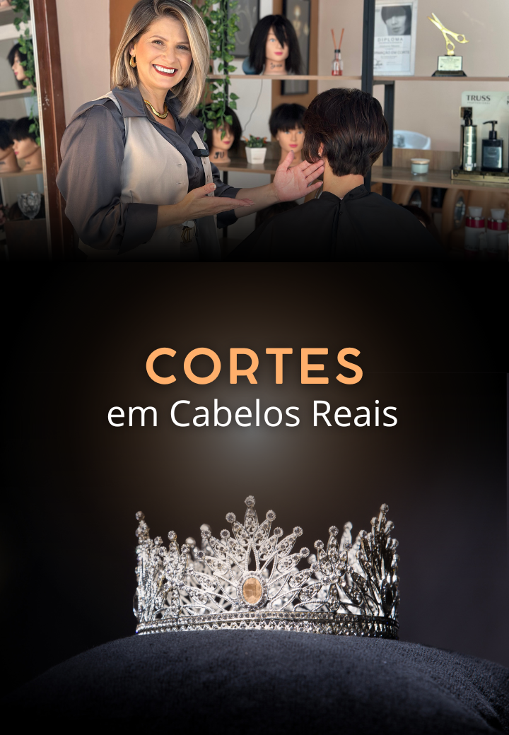 Aprenda na prática, com desafios reais de salão, para dominar todos os estilos de corte sem medo de errar.